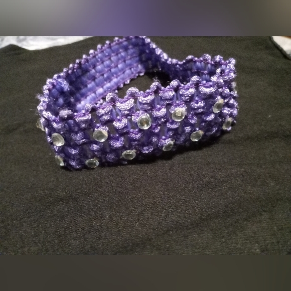 Handmade Purple Headband - Picture 1 of 6